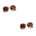 thumbnail image 4 of kurtrusly Vintage Frameless Glasses Fashion Statement Scratch Resistant sepia 2Set, 4 of 6