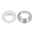 thumbnail image 4 of Unique Bargains 100PCS Grommets Eyelets 3/10 Inch (8mm) ID Hole Metal Self Backing Eyelet with Washers for Leather White, 4 of 7