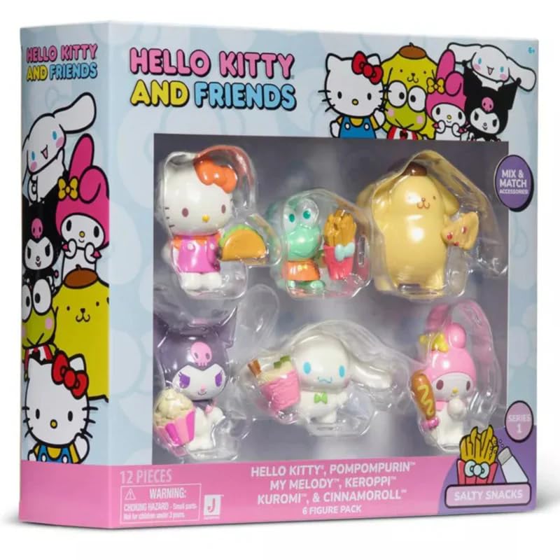 Hello Kitty et ses amis, pack de 6 figurines