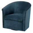 thumbnail image 1 of Comfort Pointe Elizabeth Fauteuil d'Appoint Pivotant en Microfibre Bleu Océan, 1 of 8