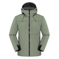 thumbnail image 1 of Cameland Manteaux d'Hiver pour Hommes Hommes Mode Fermeture Éclair Décontracté Coupe-Vent Imperméable Ample Manteau Veste, 1 of 3
