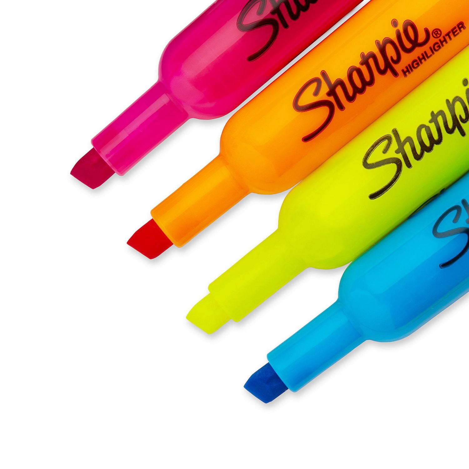 Surligneurs à réservoir Sharpie, pointe biseautée, couleurs assorties, 4 unités