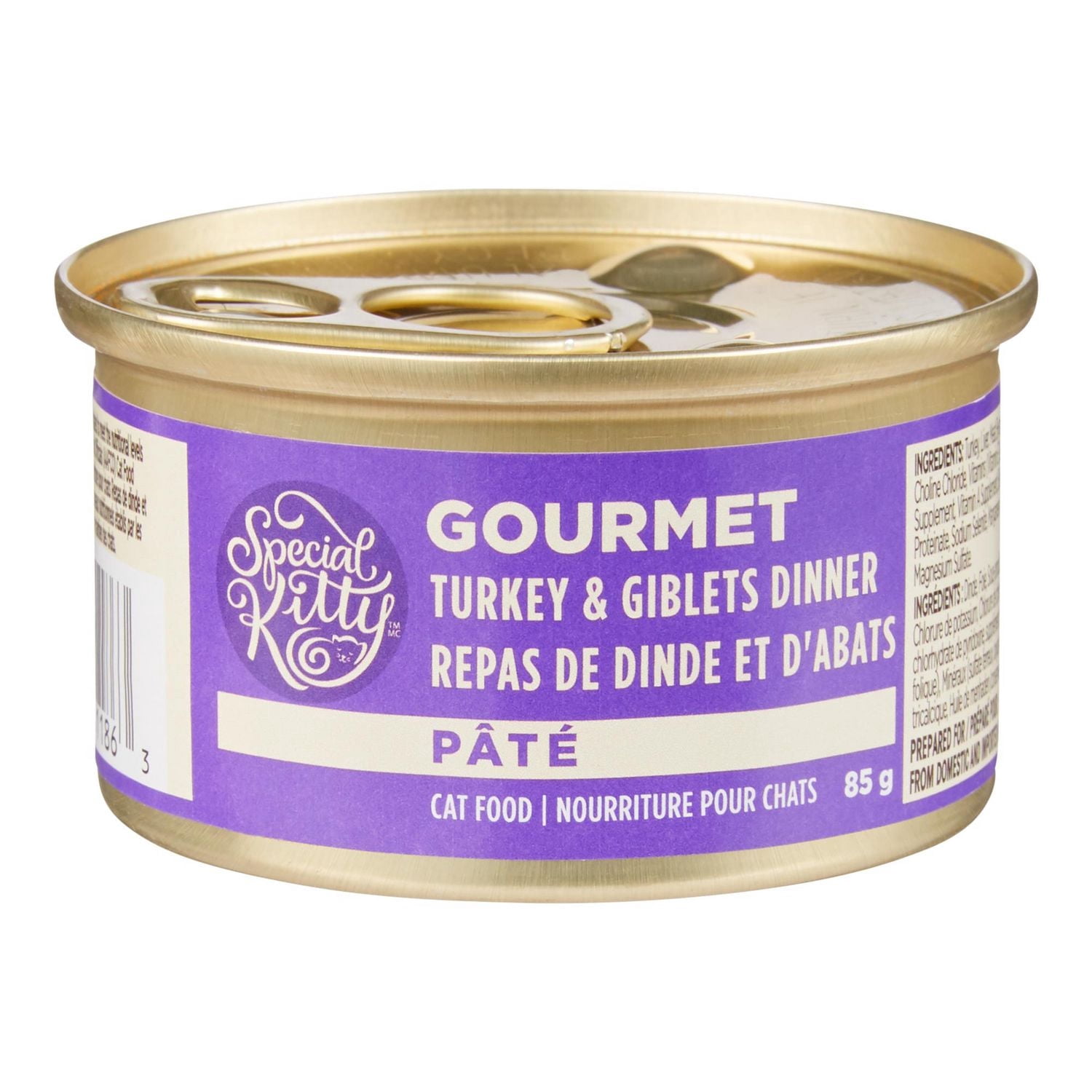 Special Kitty Gourmet Turkey & Giblets Dinner Pate Wet Cat Food, 85 G Can
