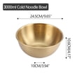 thumbnail image 3 of Stainless Steel Mixing Bowls, Kitchen Prep Bowls with Measurement Scales, Multipurpose Mixing, Marinating, Food Storage, Meal Preparation, Durable Design for Baking, Cooking, Outdoor Activities, 3 of 3