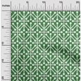 thumbnail image 2 of oneOone Cotton Poplin Twill Green Fabric Geometric Craft Projects Decor Fabric Printed By The Yard 56 Inch Wide, 2 of 5