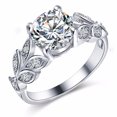 thumbnail image 3 of EGNMCR Rings Ladies Fashion Colorful Water Drop Oval Wedding Rings Gift Rings 1pc Ring Ladies, 3 of 3