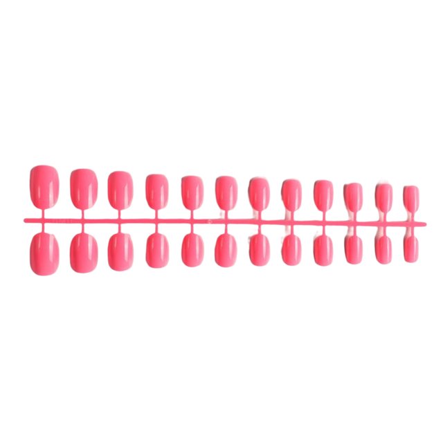 facefd Fake Nail Set Glossy French Style Scratch Resistant Press-on Fingernails Strong Viscosity Adjustable Solid Manicure Stickers Type 1 Type 2