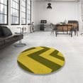 thumbnail image 4 of Ahgly Tapis d'Intérieur Lavable en Machine Carré Transitionnel Brun Bronze Foncé, 6 Pieds Carré, 4 of 7