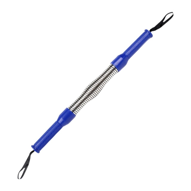 S SERENABLE Barre d'Alimentation à Ressort pour le Haut du Corps, Exercice, Expanseur de Poitrine, Barre de Résistance, Équipement d'Entraînement, Entraînement Musculaire, Robuste, Bleu, 40 kg, 60 cm