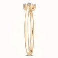 thumbnail image 4 of Miabella Diamond Accent Yellow Rhodium Plated Sterling Silver Floral Promise Ring, 4 of 5