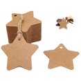 thumbnail image 2 of Star Gift Tags200PCS Paper Gift Tags with String Black Kraft Hang Tag with Feet Natural Jute Twine, 2 of 4