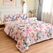Bedding Comforter Sets,Twin Comforter Set,Summer Twin Comforter Cover-Friendly Brushed Twin Comforter Cover All Seasons-Friendly Soft Bedding Double Duvet Cover Fresh Patterns,Twin Bedding Sets