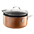 thumbnail image 1 of Gotham Steel 5 Qt. Aluminum Cast Textured Coating Non-Stick Stock Pot with Glass Lid, 1 of 2