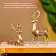 thumbnail image 4 of Wweixi Figurine Decoration Add Charm And Unique Style To Home Handmade Crafts General deer/silver 1Set, 4 of 6