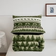 thumbnail image 4 of Wolf Wild Animal Comforter Set Full,Geometric Bear Paw Print Down Comforter,Botanical Pine Tree Woodland Bedding Set Lightweight,Rustic Checkered Buffalo Plaid Soft Cozy Duvet Insert,Reversible, 4 of 6
