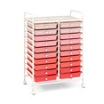 thumbnail image 1 of Costway 20 Drawers Rolling Storage Cart Art Craft Organizer on Wheels Multipurpose Pink Gradient, 1 of 10