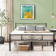 thumbnail image 3 of Costway Queen Metal Platform Bed Frame with Headboard and Footboard No Box Spring Needed, 3 of 9