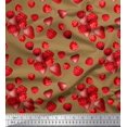 thumbnail image 1 of Soimoi Cotton Voile Fabric Raspberry,Strawberry & Cherry Fruits Print Fabric by The Yard 42 Inch Wide, 1 of 3