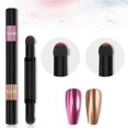 thumbnail image 2 of WIFKLSIIPG Double Headed Nail Powder for Nails Air Cushion Nail Powder Pen Nails Powder with Mirror Effect Manicure Cushion Magic Pen Gold and Silver Colored Sponge, 2 of 8