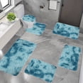 thumbnail image 1 of EGNMCR Area Rug, Rugs for Bedroom, New Mixed Color Bath Mats 6 Set Whole Room 6 Pcs Toilet Mats Universal Soft Comfort Water Absorption Non Slip Thick Machine Washable Easy To Dry Dark Carpets Suits, 1 of 7