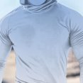 thumbnail image 5 of Handshe Chandail à Capuchon d'Été pour Homme à Imprimé Soleil, Léger et Respirant, Protection Solaire UPF 50+, Manches Longues, pour la Randonnée, la Course et les Activités de Plein Air, Grande Taille, 5 of 5