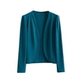 thumbnail image 1 of Timegard Cardigan for Women Plus Size Cropped Open Front Long Sleeve Fall Casual Lightweight Jackets, 1 of 3