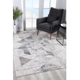 thumbnail image 1 of homeroots home decor 393219 4’ x 6’ Gray and Ivory Abstract Distressed Area Rug, 1 of 1