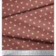 thumbnail image 2 of Soimoi Poly Georgette Fabric Puppy Face Dog Fabric Prints By Yard 52 Inch Wide, 2 of 3