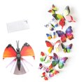 thumbnail image 1 of Labymos 12Pcs Wall Stickers Double-layerd PVC Butterfly Shape Wall Decal Sticker Home Living Room Nursery, 1 of 7