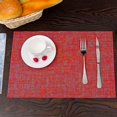 thumbnail image 1 of Ensemble de Table à Manger Domestique Uni, Napperon Épaissi Tissé en Pvc, 1 of 7
