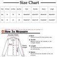 thumbnail image 3 of CEHVOM Women Ladies Lapel Motor Jacket Coat Zip Biker Short Punk Cropped Tops Clearance, 3 of 5