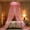 Pink, variant on Qonioi Princess Dome Mosquito Net Bed, Girls Round Hoop Sheer Bed Canopy, Romantic Polyester Bed Tent for Twin Crib Adult Beds Home Decor