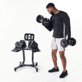 thumbnail image 1 of Echelon Adjustable Dumbbells Set 7–52.5 lbs with Stand, Quick Weight Adjustment, Space-Saving Design, 1 of 12