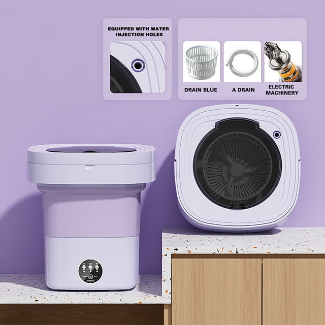 Folding Small Washing Machine Underwear Washing Machine Portable Can Dehydration Dormitory Students Travel Home