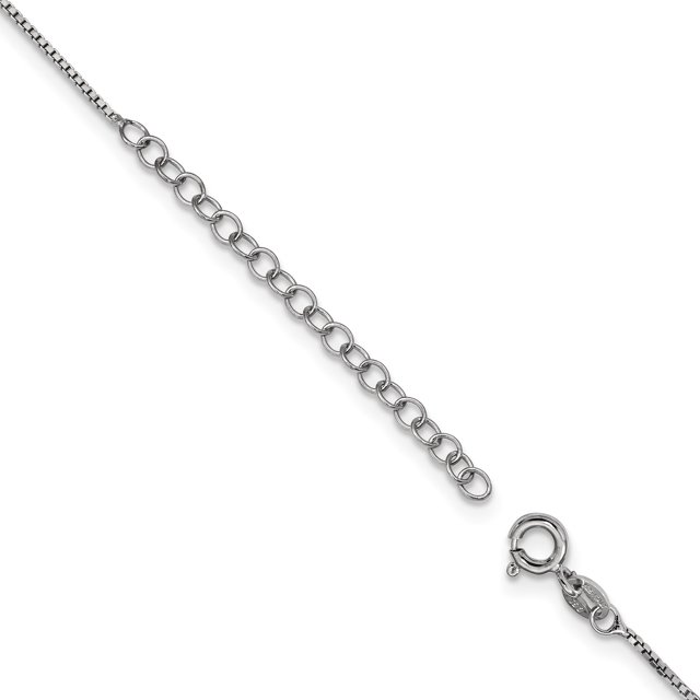 Collier Hexagonal en Argent Sterling & CZ Brilliant Embers 18 Pouces