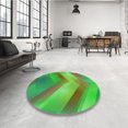 thumbnail image 4 of Ahgly Tapis d'Intérieur Lavable en Machine Carré Transitionnel Vert Lime Foncé, 5 Pieds Carré, 4 of 7
