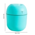 thumbnail image 3 of CQCYD Portable Mini Humidifier, 220ml Small Cool Mist Humidifier USB Desktop Humidifier forBabyBedroom Travel Office Home Auto Shut-Off Mist Modes Super Quiet, 3 of 9