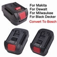 thumbnail image 2 of Adaptateur de Batterie pour Black*and*Decker 18V Li-Ion Battery Convertir vers pour Bos*ch 18V Lithium Battery Tool, 2 of 9
