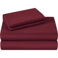 thumbnail image 2 of 1200 Thread Count 100% Egyptian Cotton 4-Piece Bed Sheet Set (1 Flat, 1 Fitted Sheet, 2 Pillow Covers) 21 Inches Deep Pocket Solid Pattern, 2 of 4