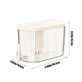 thumbnail image 3 of Large Capacity Refrigerator Water Dispenser | 4.5L Cold Beverage Pitcher | BPA-Free Plastic | Faucet Spout | Wide-Mouth Design | For Fruit Infusions, Iced Tea, Lemonade | Summer Party, 3 of 8
