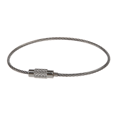 thumbnail image 4 of 300Pcs Stainless Steel Screw Locking Wire Keychain Cable Key Rings Outdoor Accessory, 4 of 5