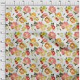 thumbnail image 4 of oneOone Viscose Chiffon Yellow Fabric Floral Sewing Craft Projects Fabric Prints By Yard 42 Inch Wide-KM, 4 of 4