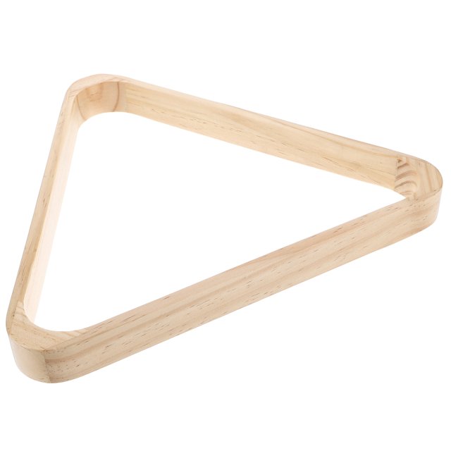 KAKOWELY billiards ball rack Wooden Billiard Ball Rack Vintage Wood Billiard 9-Ball Triangle Rack Ball Rack Table Pool Ball Racks Light Yellow13.03"X11.65"X1.18"