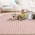 thumbnail image 3 of Boho Area Rug x Machine Washable Rugs for Living Room Non Slip Soft Carpet Geometric Jacquard Textu Carpet for Bedroom Dining Room Nursery Office Living Room Rug -, 3 of 7