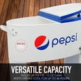 thumbnail image 2 of Permasteel 80QT Oval Pepsi Patio Cooler - White, 2 of 6