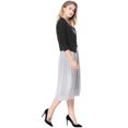 thumbnail image 4 of INSPIRE CHIC Veste Blazer Courte Sans Col pour Femme, de Travail/bureau/affaires Décontracté, 4 of 6