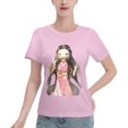 thumbnail image 1 of T-Shirt Basique à Manches Courtes pour Femmes Demon Slayer Blade Nidouzi, 1 of 6