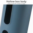 thumbnail image 1 of Kitchen Wall-Mounted Plastic Bag Storage Holder Garbage Pouch Saver Box; Wall-Mounted Garbage Bag Organizer Dispenser, Dark Blue, 1 of 8