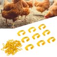 thumbnail image 4 of Chicken Foot Rings, Retractable Six Card Slots 10pcs/set Poultry Leg Bands Safe And Non-  For Poultry For Outdoors For Daily For Home Yellow, 4 of 8