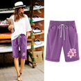 thumbnail image 4 of Birdeem Ensemble Haut et Short pour Femmes Shorts à Taille Élastique avec Cordon de Serrage, 4 of 12